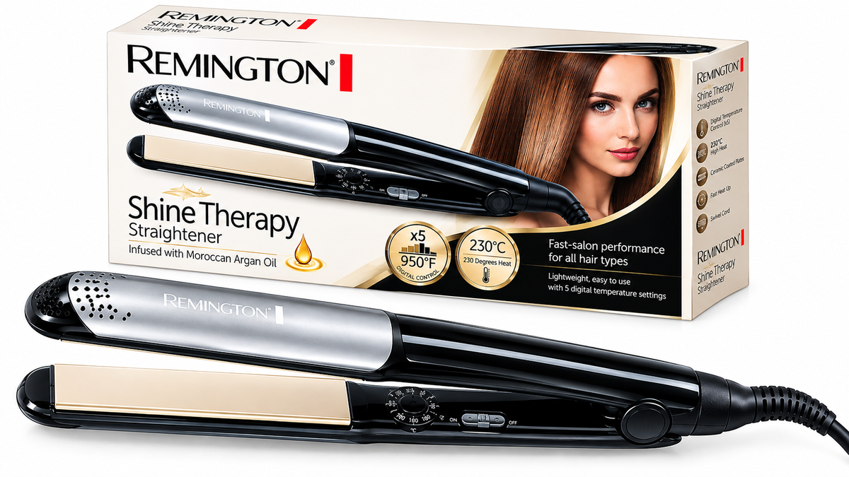REMINGTON S3500 Hair Straightener – Ceramic Straightening Iron with 230°C High Heat